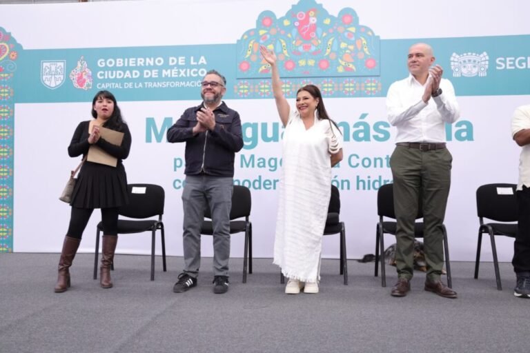 Clara Brugada destaca modernización hidráulica en La Magdalena Contreras: “Hoy hay más agua”