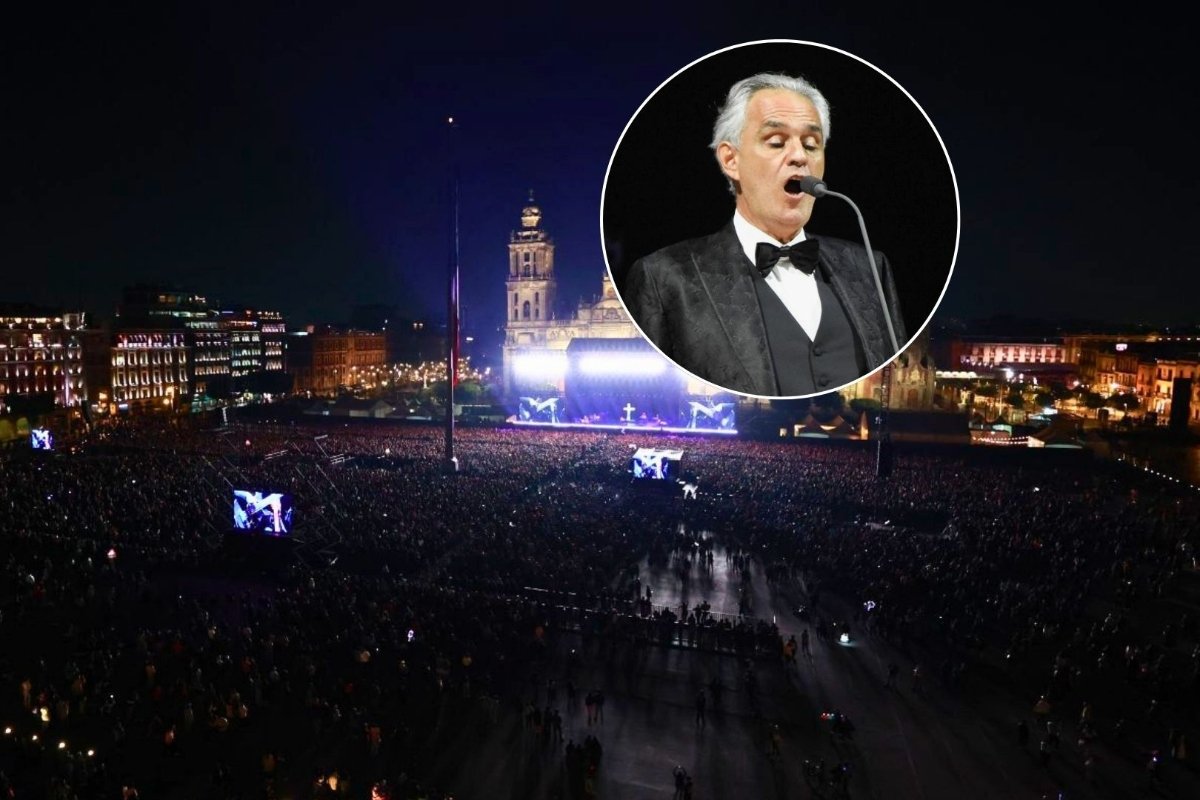 ¡Concierto gratis de Andrea Bocelli en el Zócalo! Fecha, horario y todos los detalles