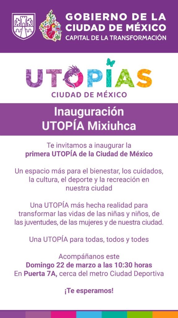 Nueva Utopía de CDMX abre este fin de semana: tendrá alberca, ejercitadores y más; checa dónde
