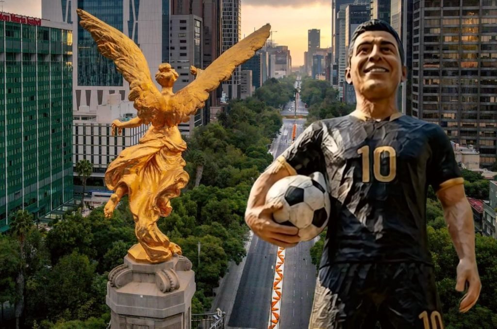 ¡Tómate la foto! Reforma tendrá figuras gigantes de futbolistas por Mundial 2026