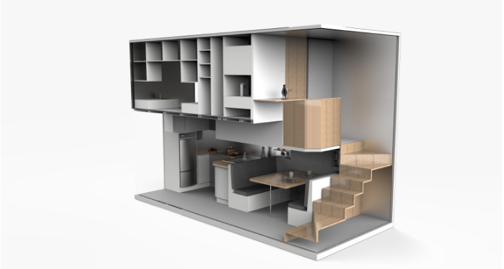 #Fotos: esta casa de 28 m2 viene del futuro para la CDMX