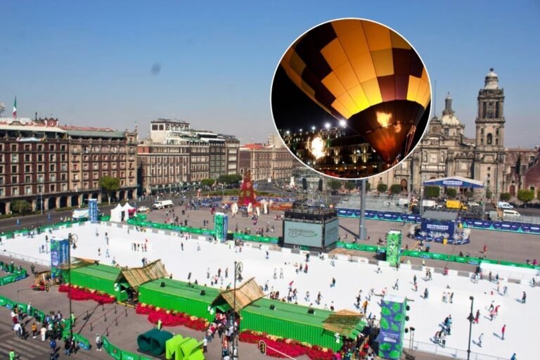 Pista de patinaje gratis, dinosaurios y globos aerostáticos en el Zócalo para celebrar el Día del Niño